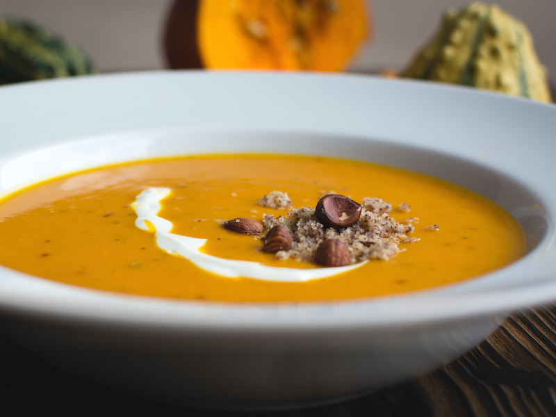 Autumn pumpkin
                            soup